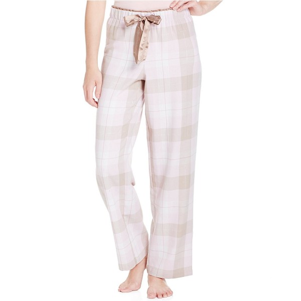 Intimates Women's Flannel Pajama Pants - Light Pink Combo - C412KOP09SZ