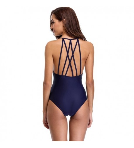 CharmLeaks Womens Halter Swimsuit Bathing