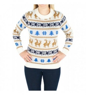 Womens Retro Humping Reindeer Sweater