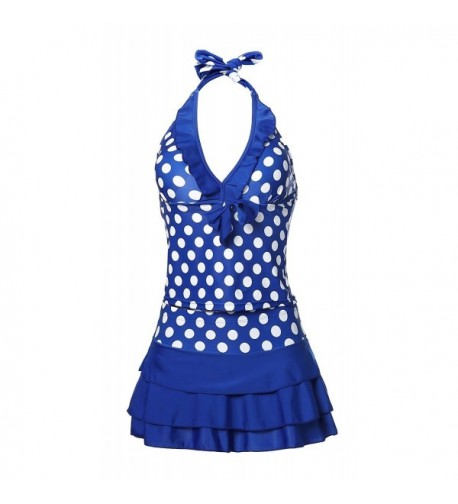 MiYang Womens Halter Polka Tankini