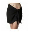 Short Black Swimsuit Sarong Cover