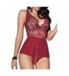 Evefancy Babydoll Lingerie Halter Crotch