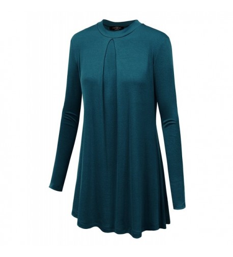 WT991 Womens Sleeve Pleats Detail