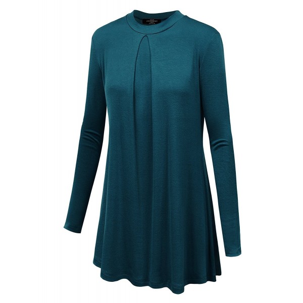 WT991 Womens Sleeve Pleats Detail