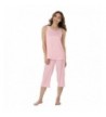 PajamaGram Womens Satin Cropped Pajamas