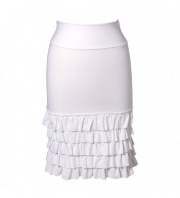 Bring On The Frill Half Slip Skirt Extender - White - C112NSEER0Y