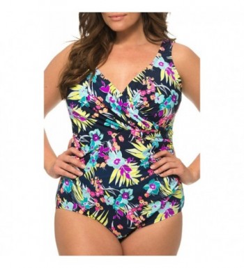 Caribbean Sand Surplice Swimsuit Multicolored