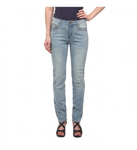 All Jeans Womens Mid Rise Straight