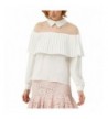 Sweetylove Chiffon Blouse Tassel Shirts