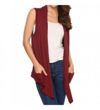 Soteer Womens Lightweight Sleeveless Cardigan