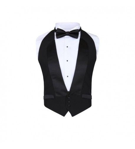 Classic Formal Black Backless Tuxedo