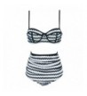 Fanssie Elegant Vintage Striped Swimsuit