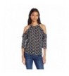 Jolt Womens Shoulder Floral Blouse