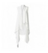 White Cardigan Chiffon Lightweight Sleeveless