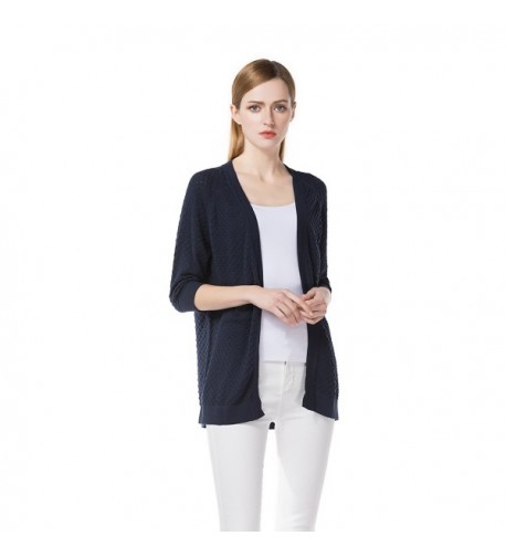 KNITBEST Womens Cotton Knitted Cardigans