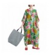 YESNO Floral Caftan Cotton Bat Wing