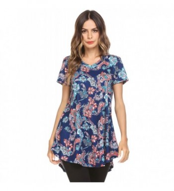 BEAUTEINE Womens Sleeve Floral Casual