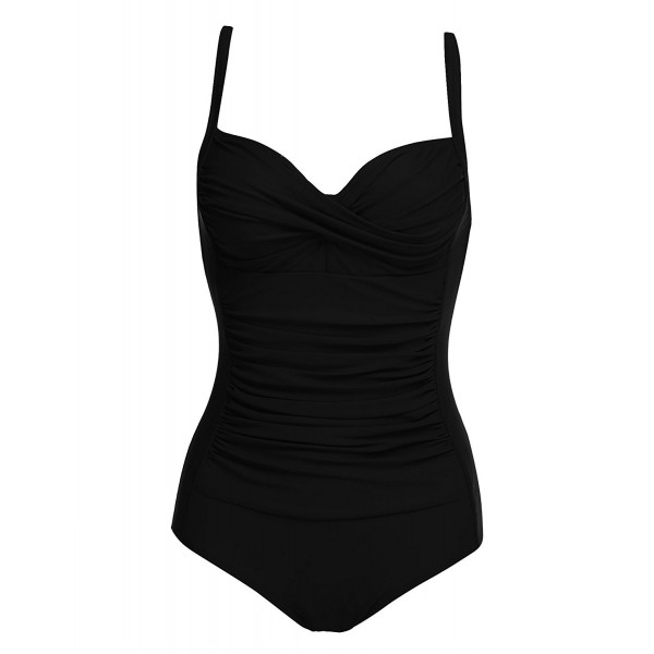 Womens Elegant Inspired Vintage One Piece Pin Up Monokinis Swimsuit(FBA ...