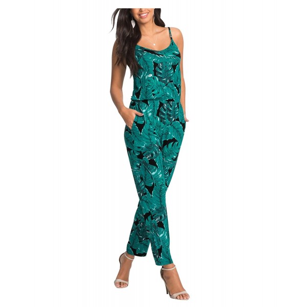 Vilover Spaghetti Sleeveless Backless Jumpsuit