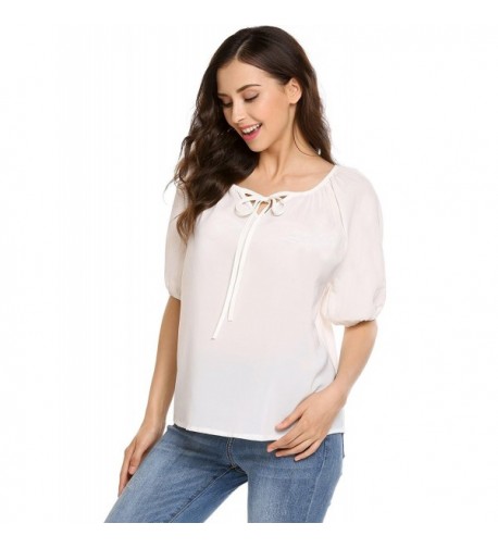 Easther Chiffon Blouses Sleeve Shirts