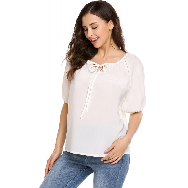 Easther Chiffon Blouses Sleeve Shirts