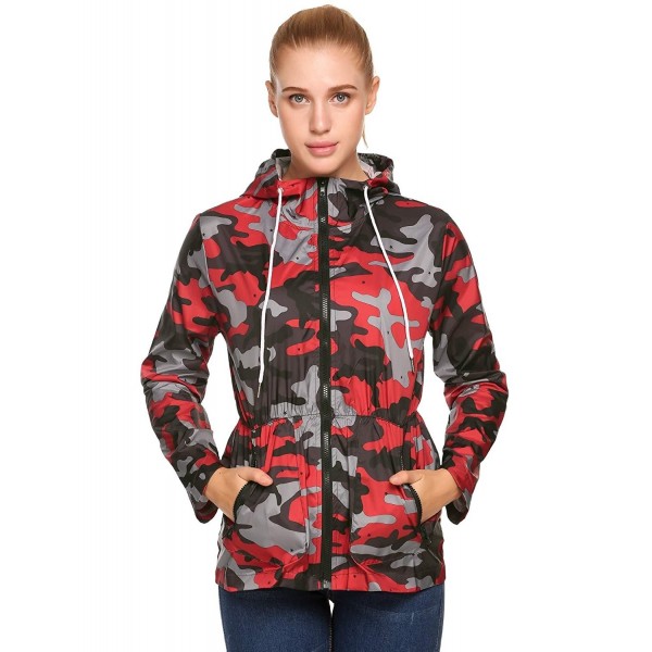 CNlinkco Waterproof Raincoat Outdoor Windbreaker