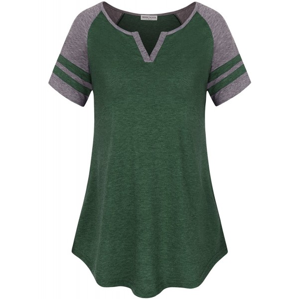 MOOSUNGEEK Womens Henley Shirts Cotton