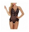 Fayejove Lingerie Floral Plunge Bodysuit