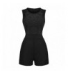 ELESOL Studded Rhinestone Playsuit Jumpsuit