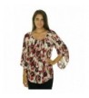 Alfani Multi Printed Womens Blouse