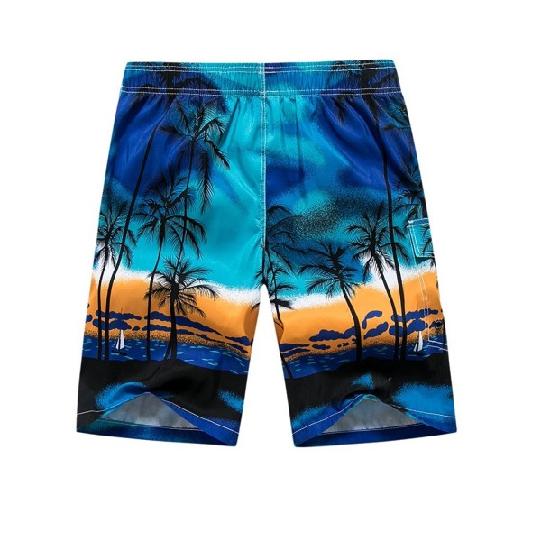 Men's Tropical Coconut Tree Printing Board Shorts Beach Shorts Swim ...