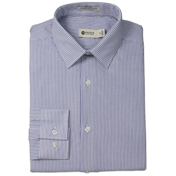 Haggar Stripe Collar Regular 17 5x34