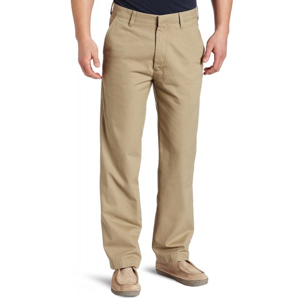 Men's LK Life Khaki Straight-Fit Flat-Front Pant - Khaki - CU11715PW1L