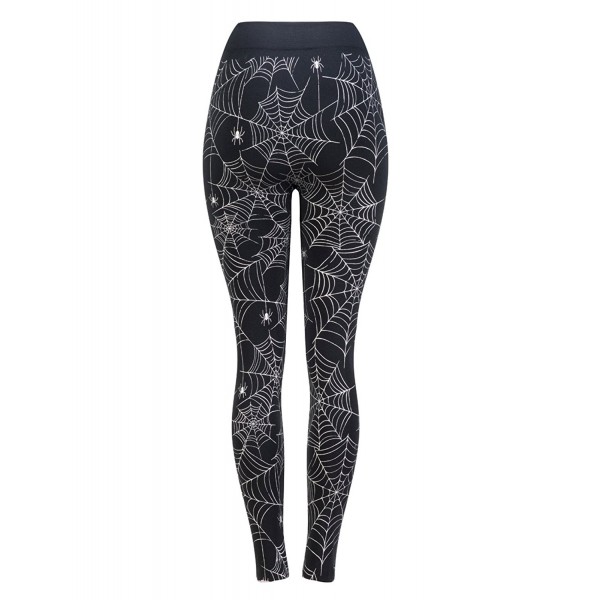 Women's Premium Ultra Soft High Waist Leggings Pants 8958 - Spider Web2 ...