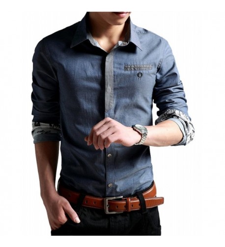 XTAPAN Casual Shirt Sleeve Button