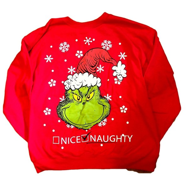 Grinch Naughty Christmas Holiday Sweatshirt