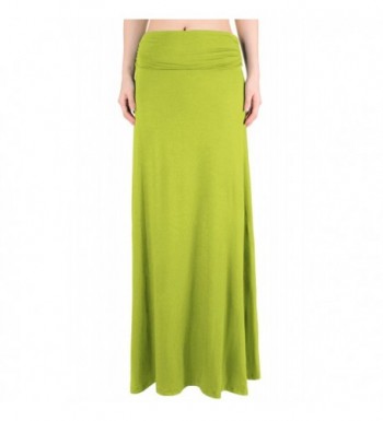 LeggingsQueen Womens Waisted Skirt Avocado