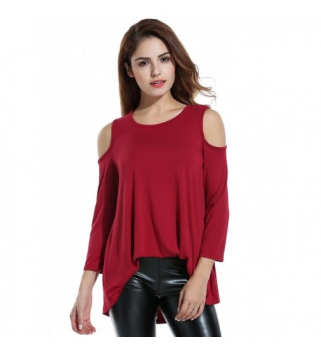 Zeagoo Womens Shoulder Sleeve Casual