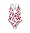 Seaselfie Womens Flamingo Printing Swimsuit