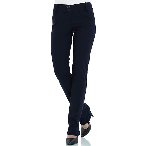 navy blue casual pants womens