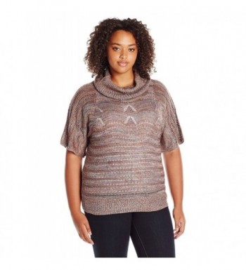 OneWorld Womens Pullover Marled Sweater