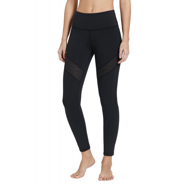 black mesh workout leggings