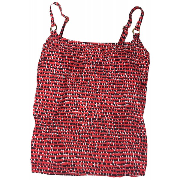 Island Escape Printed Tankini Coral