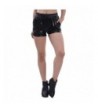 Fancyqube Womens Leather Metallic Shorts