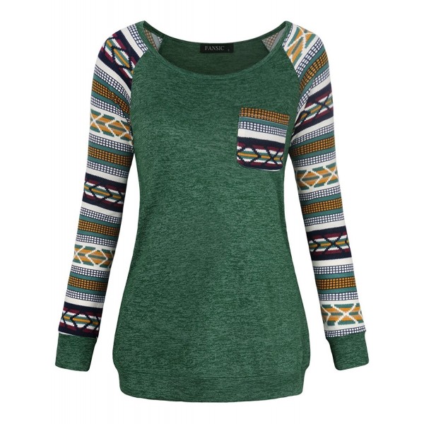 Women Casual Long Sleeve Knitted Raglan Shirts Pullover Sweater Tops ...