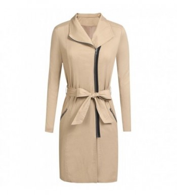 Bulges Womens Collar Trench Khaki