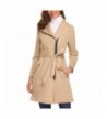 Mofavor Classic Zipper Bowknot Trench