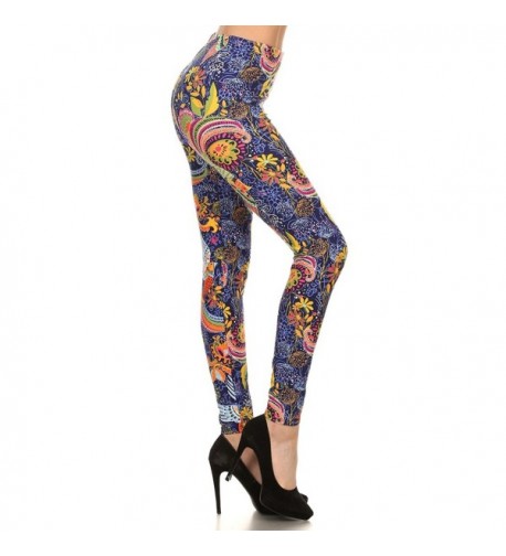 Print Leggings Tropical Parrot F428 OS