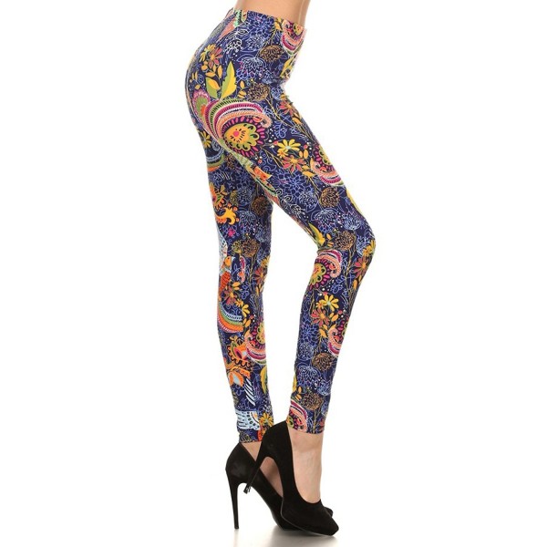 Print Leggings Tropical Parrot F428 OS