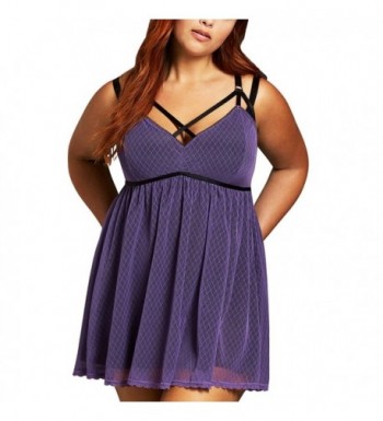 FeelinGirl Women V Neck Babydoll Purple